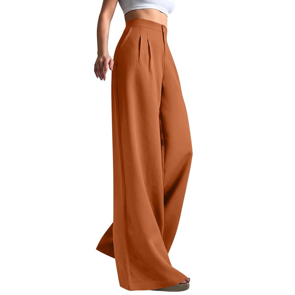 Work Pants Women Business Casual High Waisted Wide Leg Trousers Dressy Work Outfits