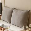 New retro corduroy removable and washable bedside soft bag cushion tatami large backrest solid color long pillow can be bundled