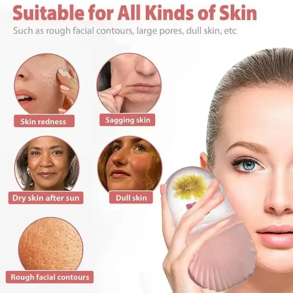 Ice Face Roller Facial Lifting Contouring Tools Silicone Ice Cube Trays Ice Globe Balls Eye Face Massager Beauty Skin Care Tools