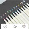 12 Stück Metallic Marker Stifte Hochzeit Weihnachtskarten Basteln DIY Handwerk 12 Farben