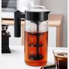 Cafetière Cold Brew Carafe en Verre Borosilicaté Élevé Avec Filtre Amovible Résistante à la Chaleur Pot à Thé Glacé et Café Pour Réfrigérateur