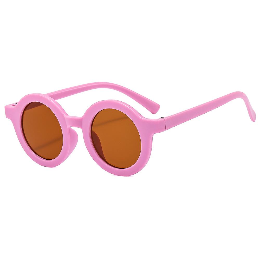Children's Retro Round Sunglasses with Frosted Frame