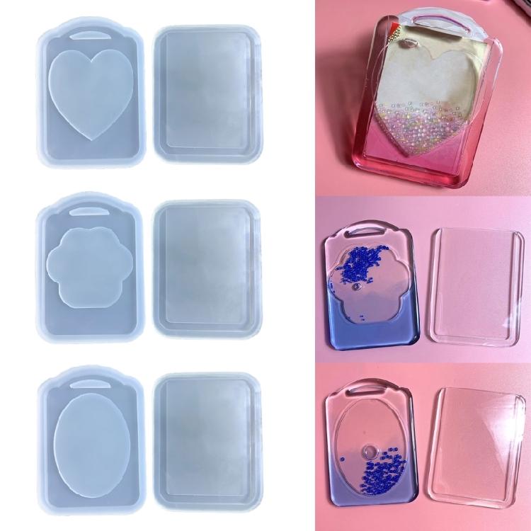 Resin Shaker Mold,Reusable Cute Silicone Quicksand Mould for DIY Crafts Making