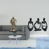 European Knight Thinking People Sculpture Hand Painted Creative Decorative Figurine for Entryway