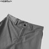 INCERUN Men Zipper Capri Casual Loose Wide Leg Short Pants Shorts