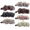 Korean-Style Polka Dot Colour-Block Pleated Printed Mesh Hair Clip For Women Fashionable Banana Clip Hair Accessory