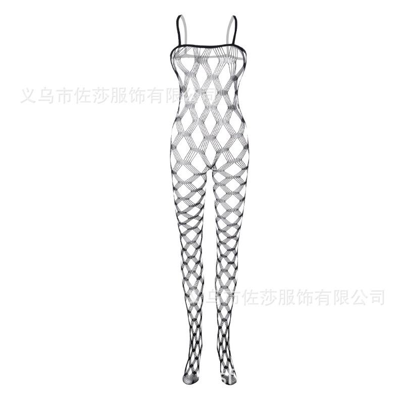 Sex Underwear, Sexy Suspenders, Hollowed-out, Mesh Open-file One-piece Stockings