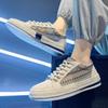 Herren Atmungsaktive Espadrilles Neue Freizeitschuhe Herren Bequeme Walking Plateau Vulkanisierte Sneaker Mode Canvas Sneaker