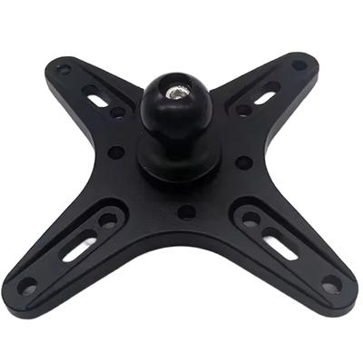 Universal Portable Monitor Mounting Adapter Bracket Plate With 1"/1.5" Ball Head For 100X100mm 75X75mm,Wall Arm Mounting