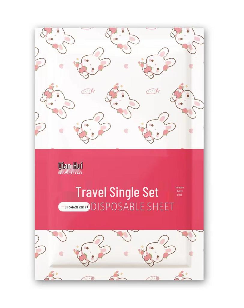 Jednorazowy Zestaw Prześcieradła i Kołdry na Łóżko Podwójne - Niezbędnik Podróżny