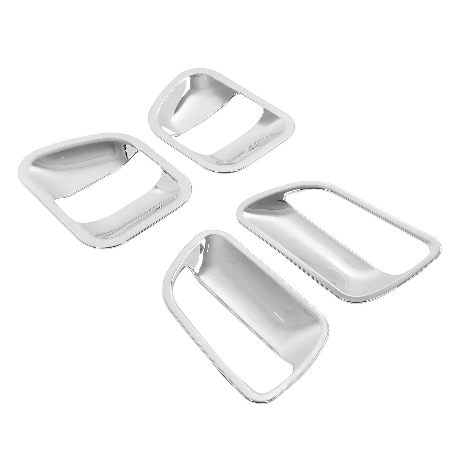 

4pcs Exterior Door Handle Bowl Cover Kit ABS Chrome Replacement for HIACE 2005‑2015
