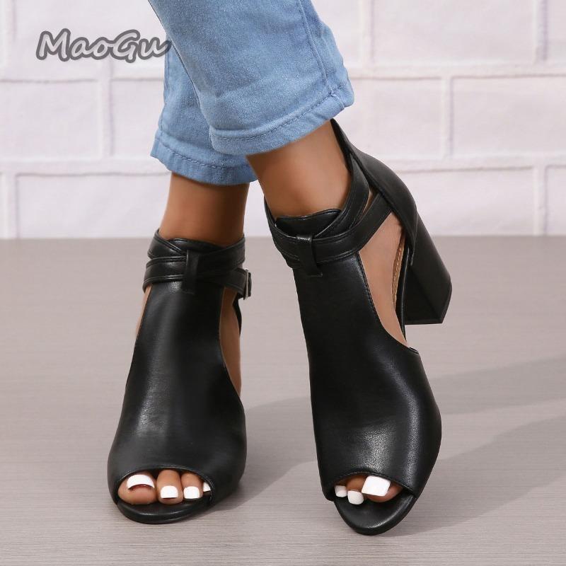 Fashion Sandals Women Comfortable Dress Shoes Women Soft Sole Thick High Heel Sandals Fashion Open Toe Shoes Woman 2025 Trend Sandalias