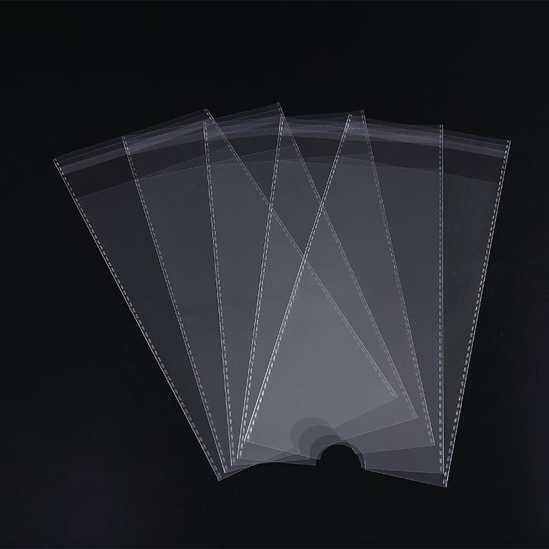 Clear Self-Sealing OPP Bags for Clothing and Socks Packaging With Printing Sticker
