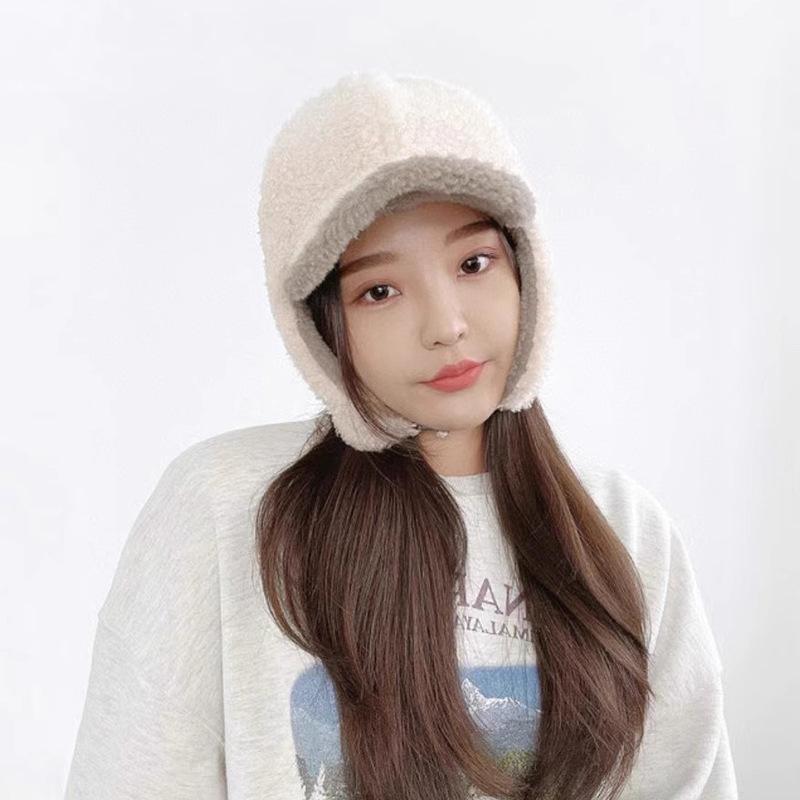 Bicycle Ear Protection and Windproof Lei Feng Hat Trendy Pilot Hat Men and Women Winter Korean Version Ins Thickened Warm Ski Hat
