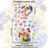 Static Cling Wall Stickers Creative Butterfly Tulip Daffodil for Bedroom Study Living Room Home Decor