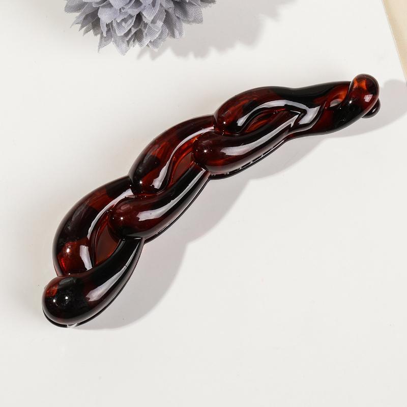 Fermaglio per capelli alla moda a forma di banana per donna, tinta unita, con torsione, per ragazze, con fermaglio per coda di cavallo, accessori per lo styling, copricapo