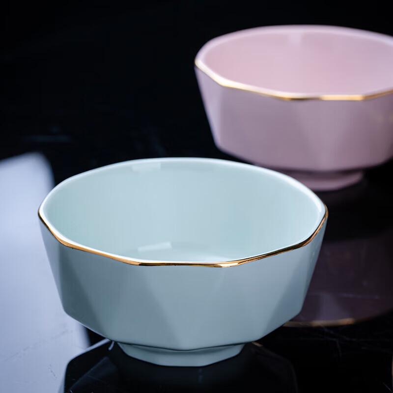 Jingdezhen Ceramic Light Luxury Hand-Painted Gold Dining Bowls