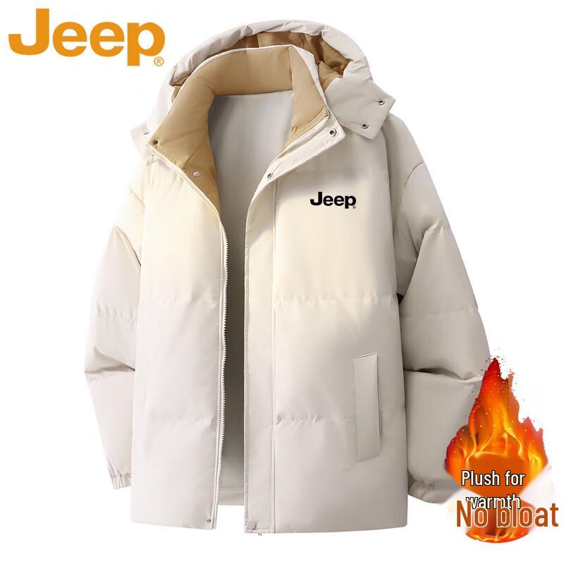 JEEP Men's Autumn/Winter Hooded Padded Jacket