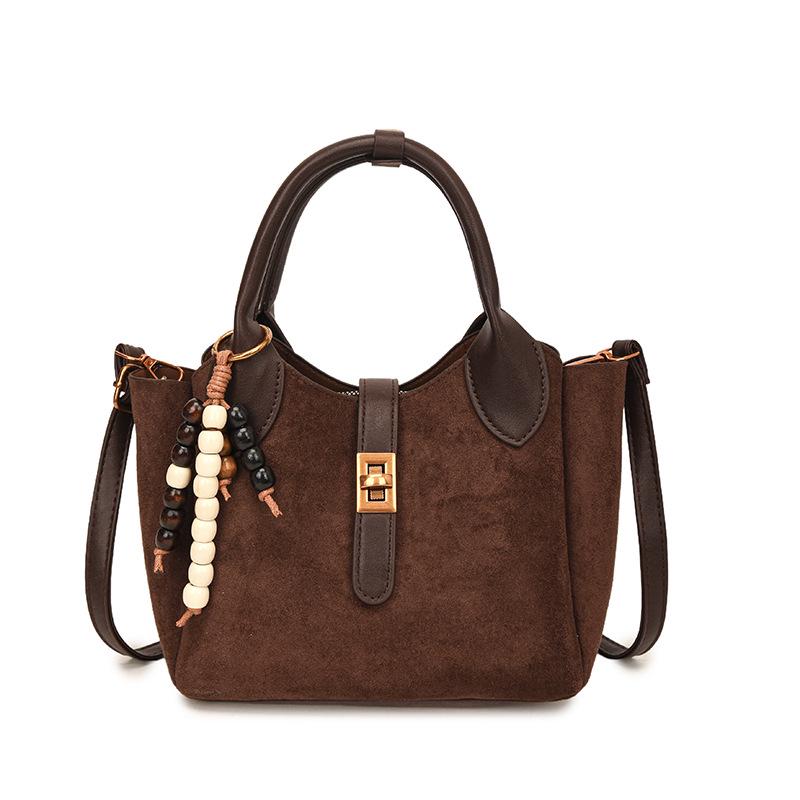 

Жіноча сумка-тоут кросбоді великої місткості в корейському стилі, унікальний дизайн 2025 Without pendant кавовий