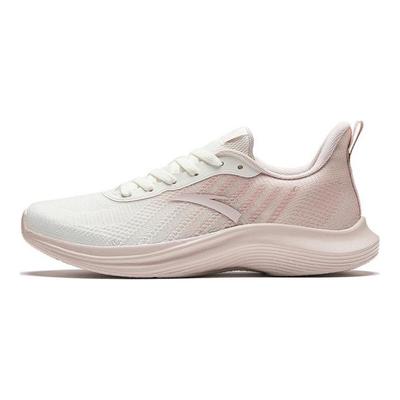 Slip Resistant Abrasion Resistant Low Top Running Shoes Women's White Pink 922335503-3