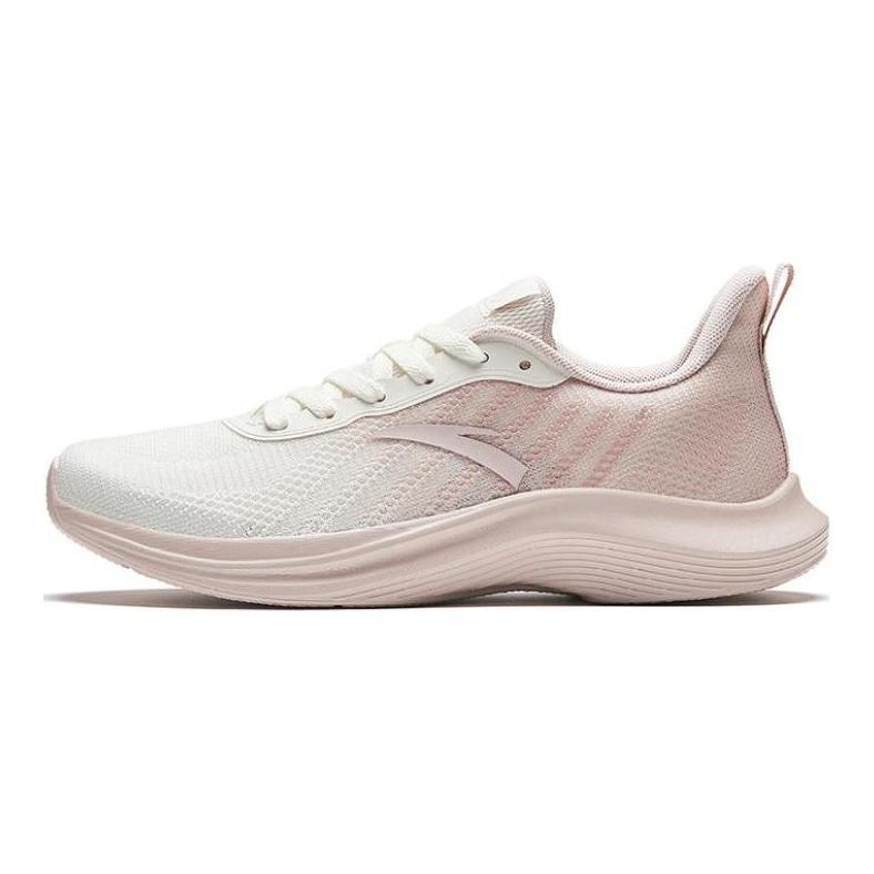 Anta Slip Resistant Abrasion Resistant Low top Running Shoes Women's White Pink 922335503-3
