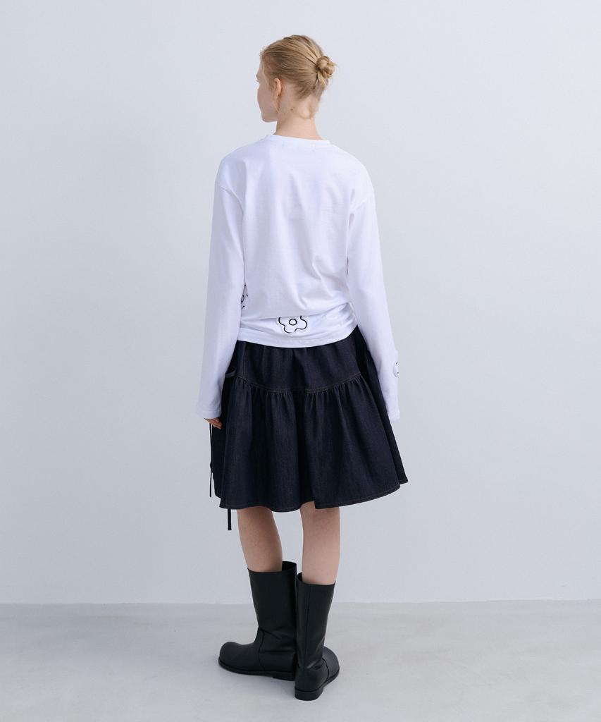 Epinggeulleo Cusion Aplique Top - White