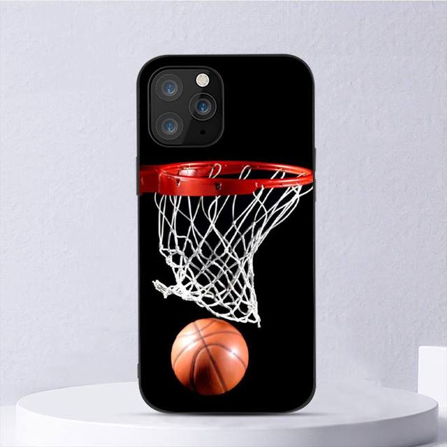 Custodia Per IPhone XR Con Motivo Basket - Vetro Temperato 9H E Bumper In TPU Morbido - Antiurto E Compatibile Con Ricarica Wireless