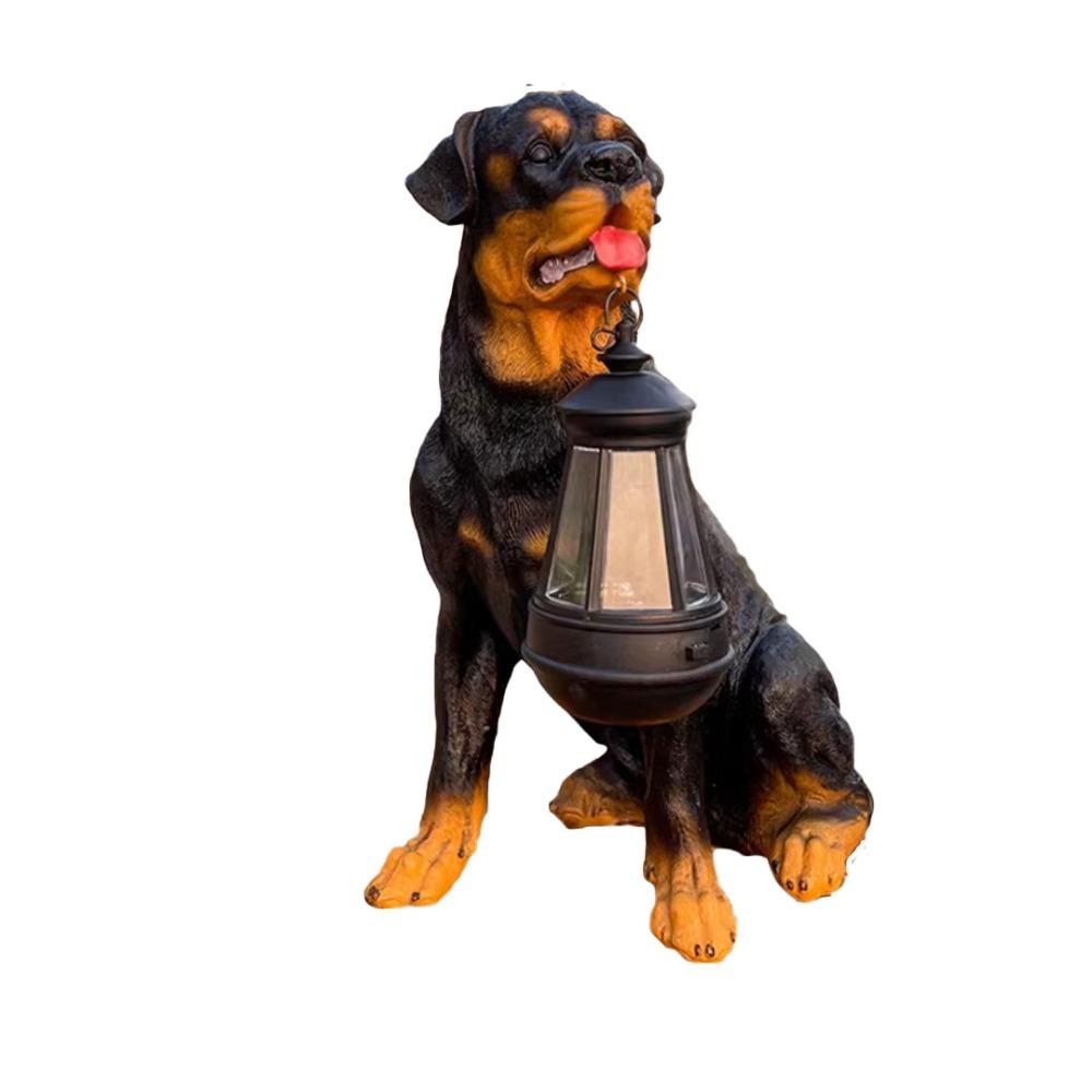 

Rustic Design Solar Dog LED Light Creative Puppy Resin Light Resin Dog Sculpture Outdoor Sculpture Style 3