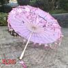 Silk Cloth Women Umbrella Cherry Blossoms Ancient Dance Umbrella Decorative Umbrella Chinese Style Oil Paper Umbrella