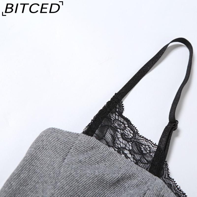 BITCED Summer Women's Solid-Colour Slim-Fit Streetwear Fashion Halter Neck Sexy Backless Tank Top