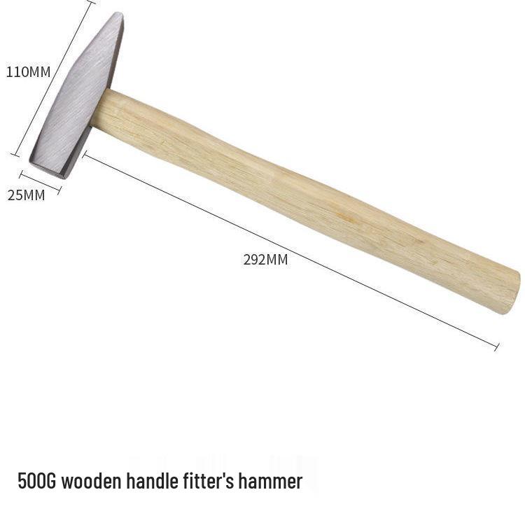 Wytrzymały Młotek Ośmiokątny z Kwadratową Głowicą i Drewnianą Rękojeścią do Prac Rozbiórkowych i Murarskich