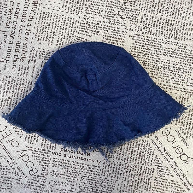 New sunscreen bucket hat rough edge bucket hat women's summer visor simple hat basin hat