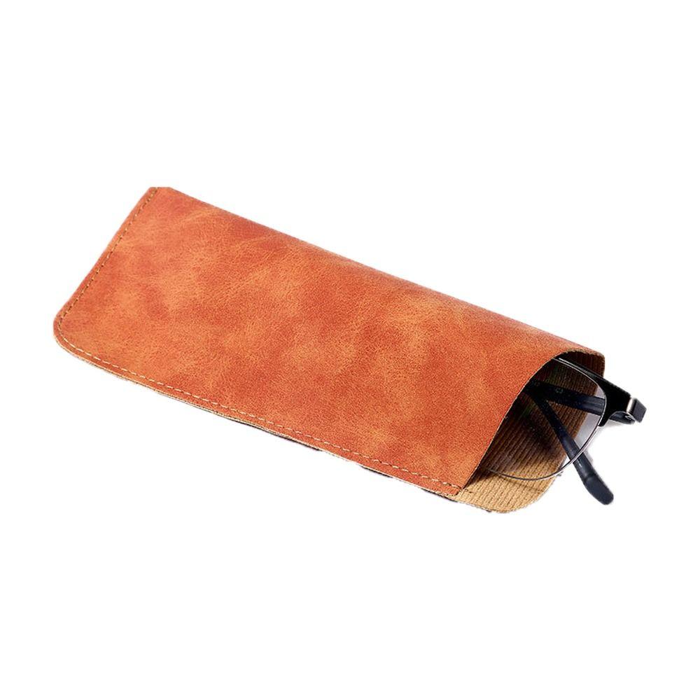 Covered Sunglasses Bag Velvet Lining Eyeglasses Holder PU Leather Glasses Bag  Jewelry Packing