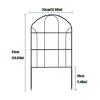 10Pcs Decorative Garden Fence Border 13x24Inch Iron Wire Panel Border Fencing Animal Barrier for Outdoor Yard and Patio