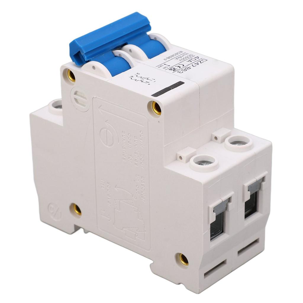 DC Miniature Circuit Breaker DIN Rail Mount Type B 2P 40A 500V for Solar PV System DZ47 B63