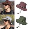 Mens Sun Protection Fisherman Hat With Large Brim And Breathable Nylon For Outdoor Activities