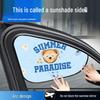 Cartoon Car Side Window Sunshade: Baby Privacy Curtain & Heat Insulation with Electrostatic Sticker