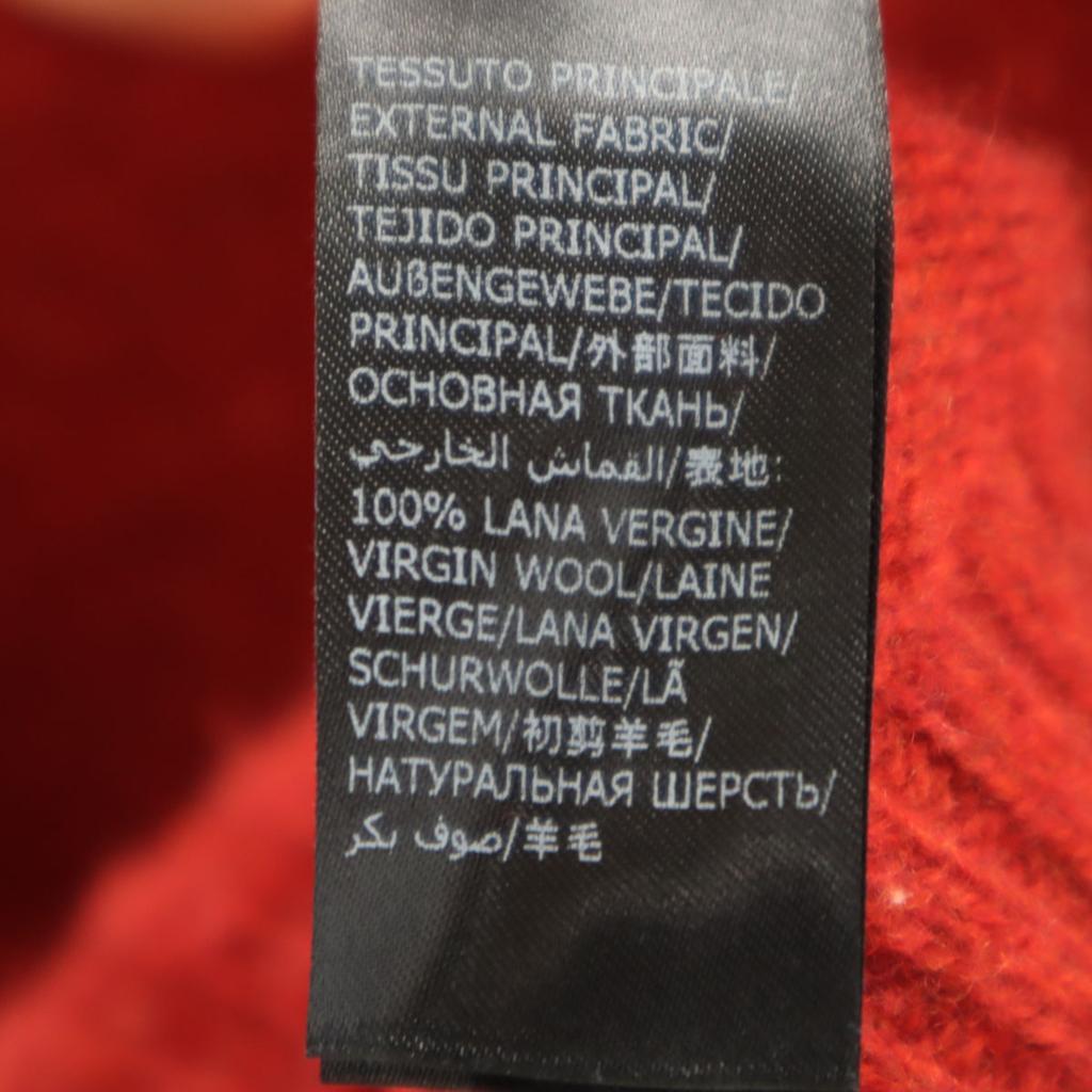 ZANONE Made In Italy 100% Wool Long Sleeve Crew Neck Sweater 54 Red Knit Men's Used