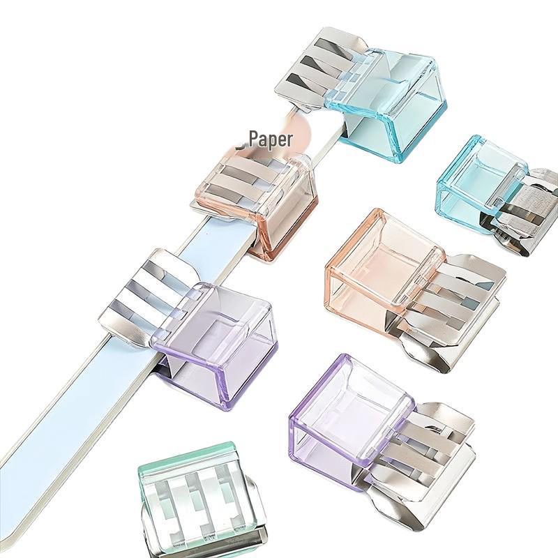 Transparent Candy-Colored Multifunctional Office Clips