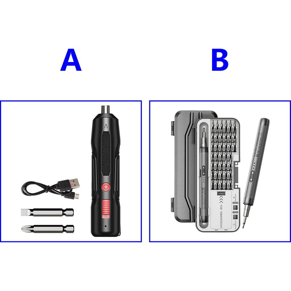 46 in 1 Wiederaufladbarer Akku-Elektroschrauber-Satz Präzises Elektrowerkzeug Mini-Bohrmaschine für Handy-Computer-Reparatur