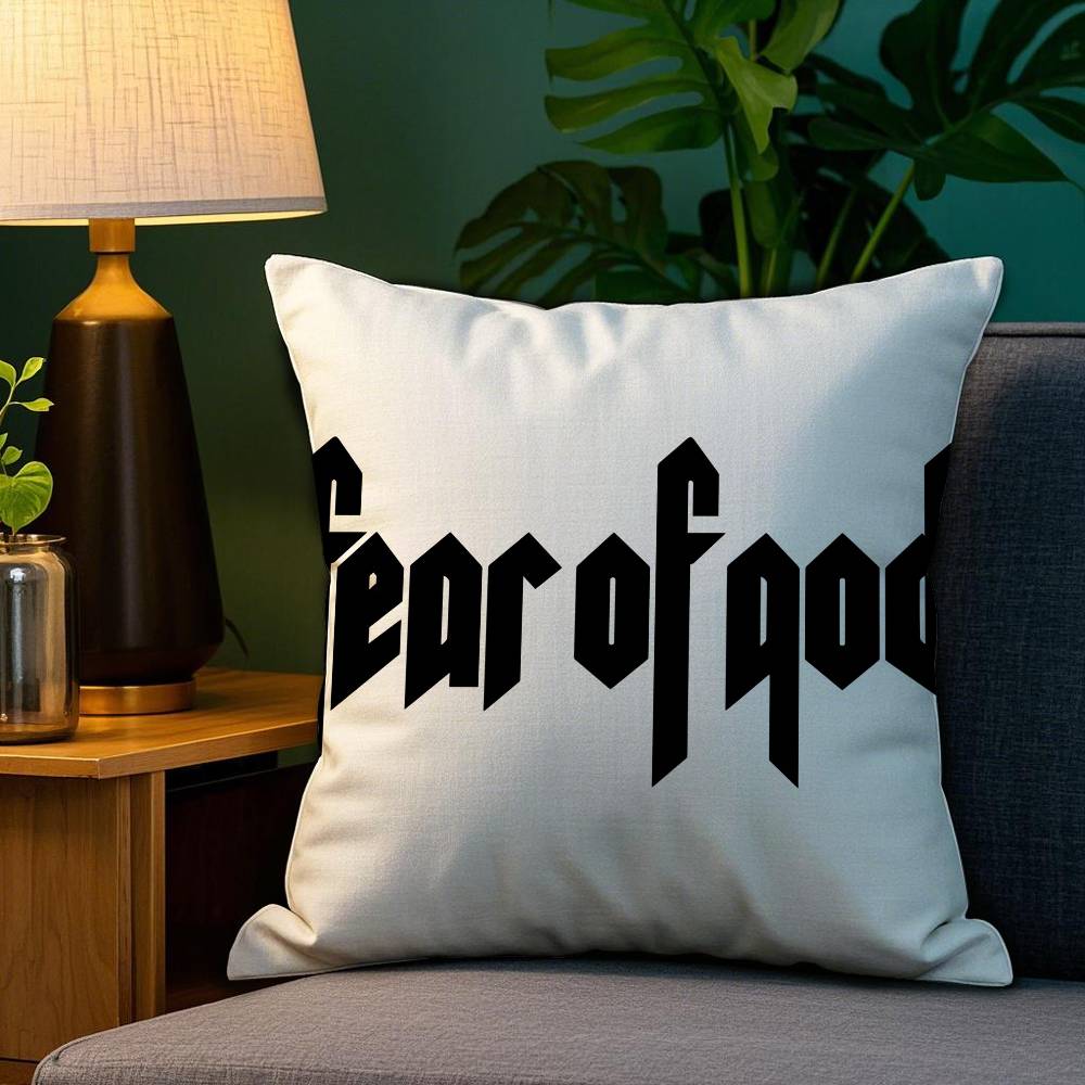 

FFear Of God Pillow Case Antidustmite Pillowcase Invisible Zipper Silky Short Plush Sofa Cushion Cover 30x30 cm