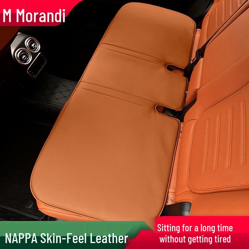 Morandi Nappa Leather All-Season Car Seat Cushion for Mercedes-Benz E-Class/C-Class/GLC/GLB/GLE