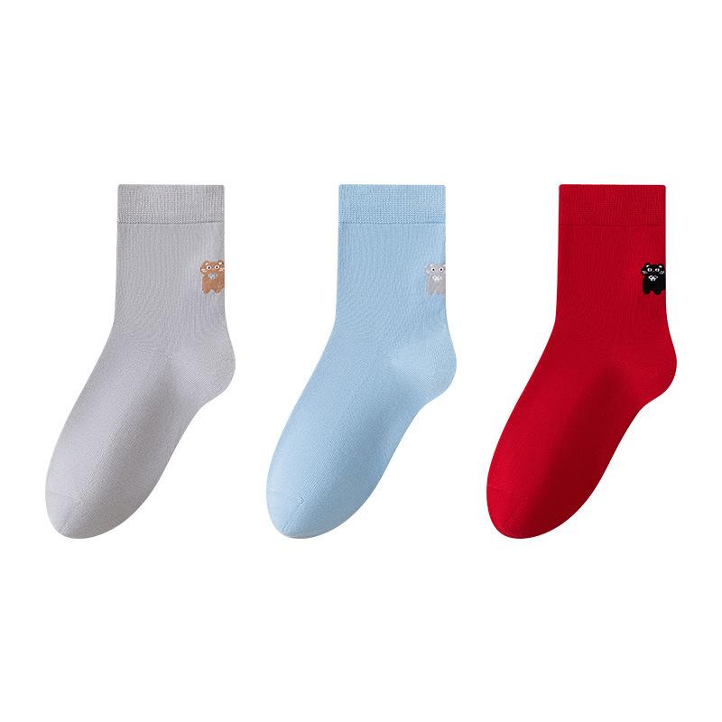 Female Autumn Cartoon Cute Cat Sweat Absorbing Deodorant Boneless Anti Pilling Socks