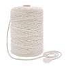 Alantis Authentic Macrame Handmade Cotton Knitting Natural Cotton Interior Wall Potted Plant DIY 4mm Wide X 300m Long of Rope, Beige, Yarn, Yarn,