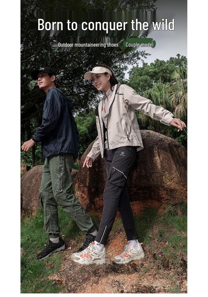 Stylish Non-slip Breathable Hiking Shoes - Men's & Women's Outdoor Anti-collision Footwear