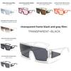 Futuristic Geometric Square Sunglasses With Uv400 Protection For Fashion Streetwear