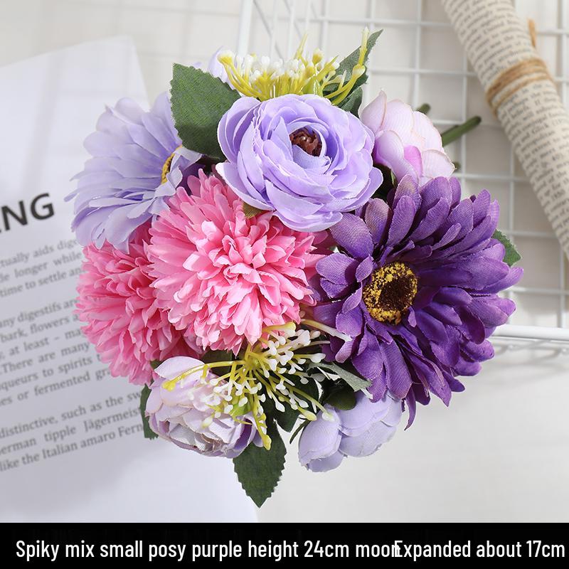 Искусственный букет роз, шелковые цветы, искусство из сушеных цветов, декор для дома: гостиной, обеденного стола и бонсай.