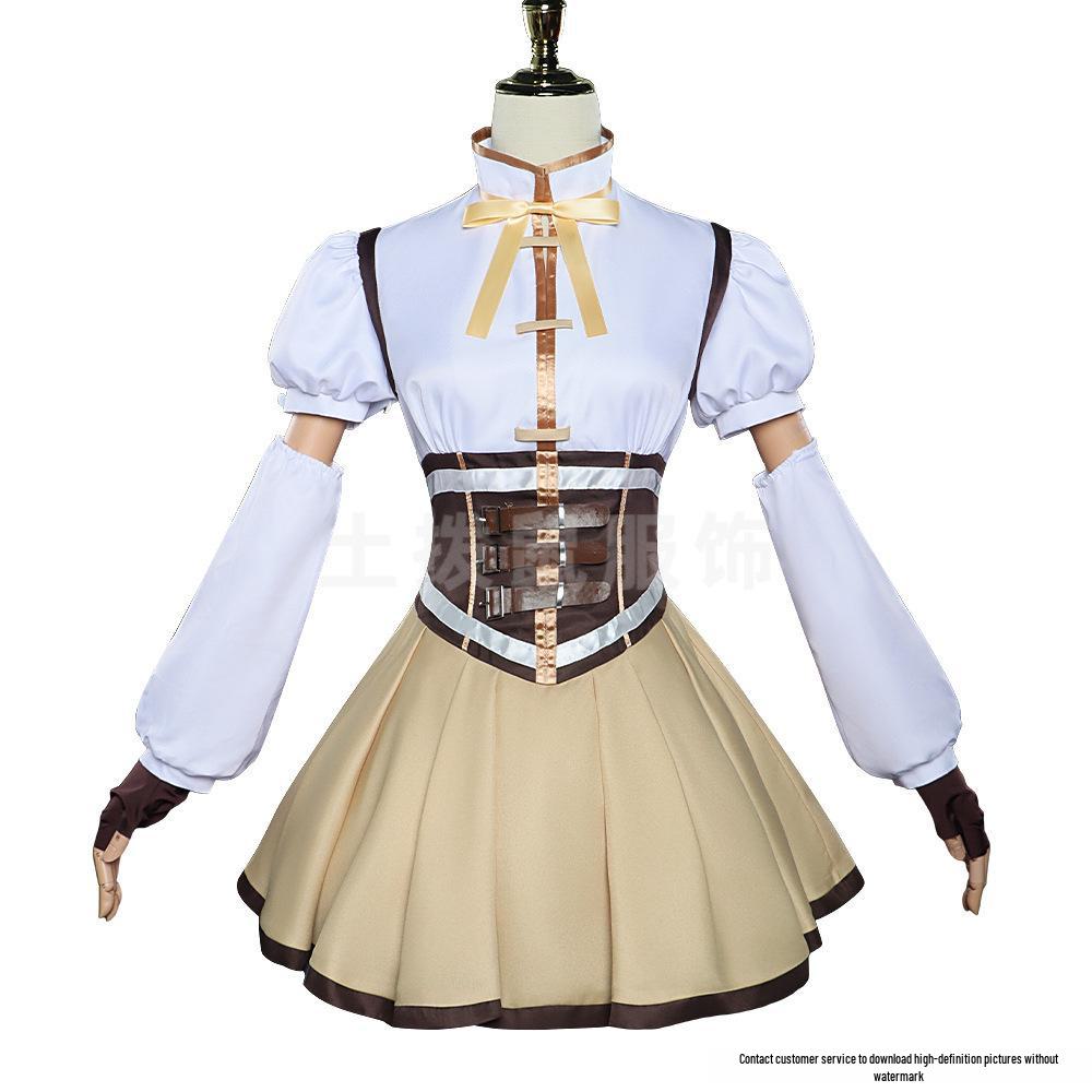 Magical Girl Madoka Tomoe Asami Combat Cosplay Costume - Halloween Women's Two-Dimensional Suit
