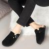 Fashion Shevalues Winter Women's Mules With Adjustable Buckle Leisure Cork Insole Comfortable Clogs Slippers Cow Suede Non-slip Sandals
