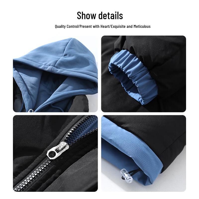 NASA GISS Men's Winter Hooded Puffer Jacket